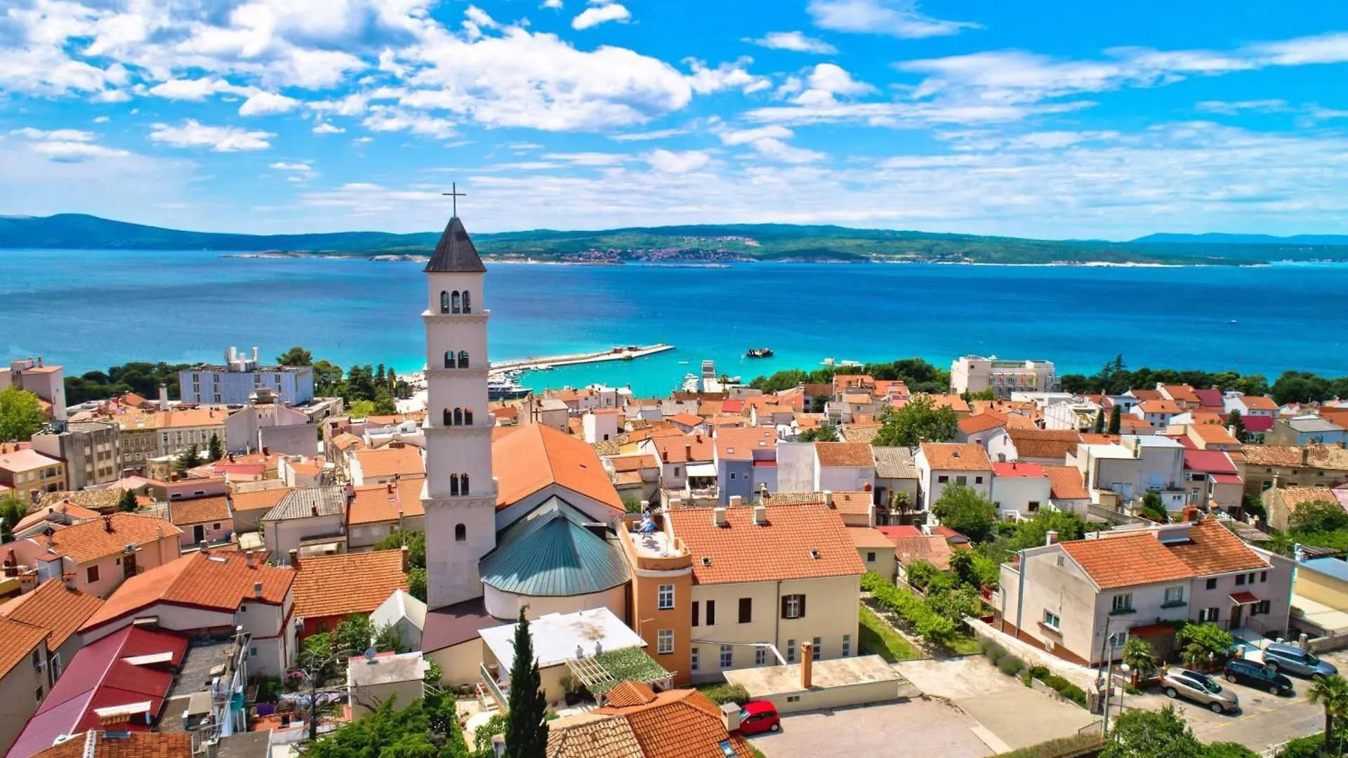 Luxury Pool Apartment With Sea View - Happy Rentals Crikvenica
